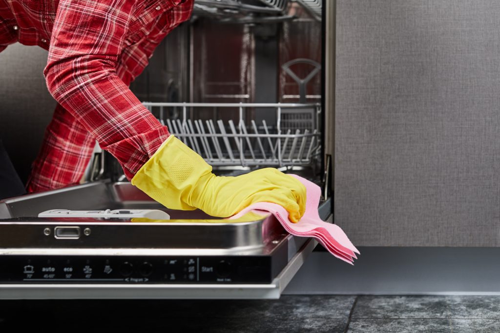 deep cleaning your dishwasher